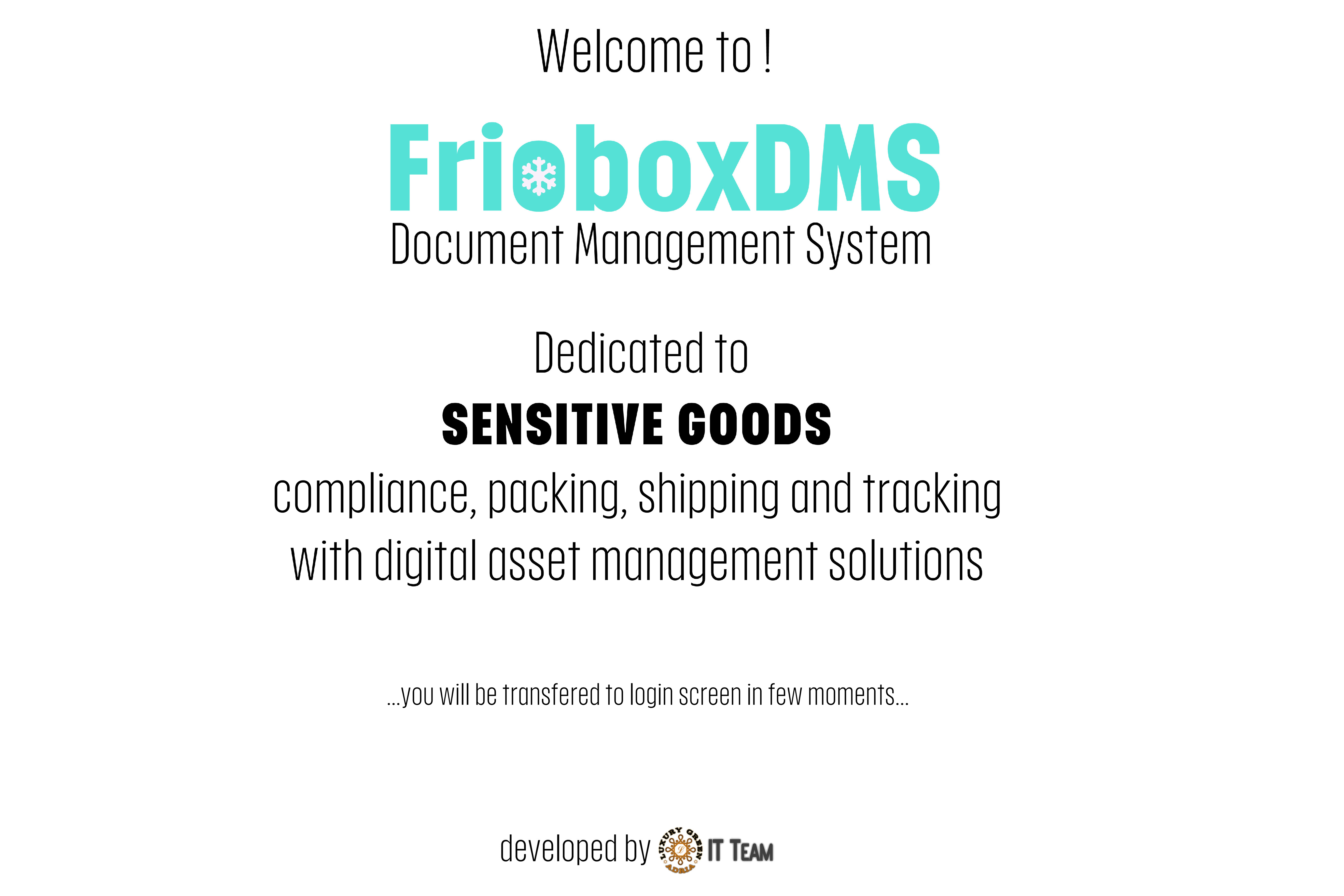 FrioboxDMS Splash Screen